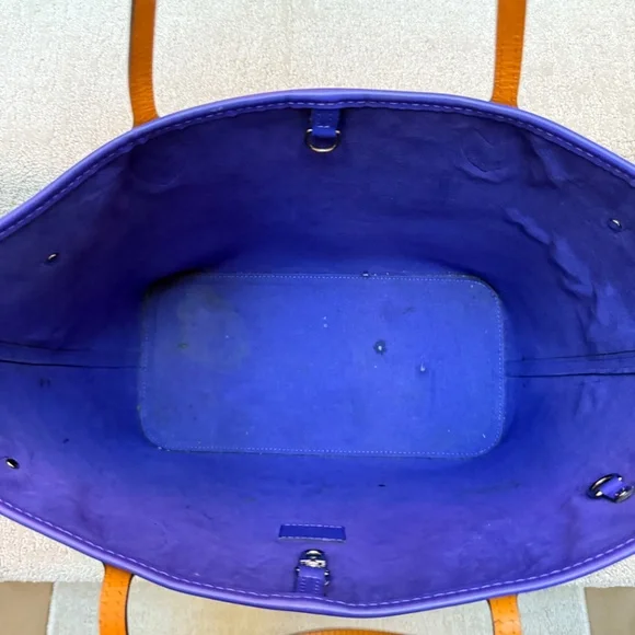 Louis Vuitton Neverfull in EPI Leather Tri colour Noir Figue Safran - Picture 9 of 9